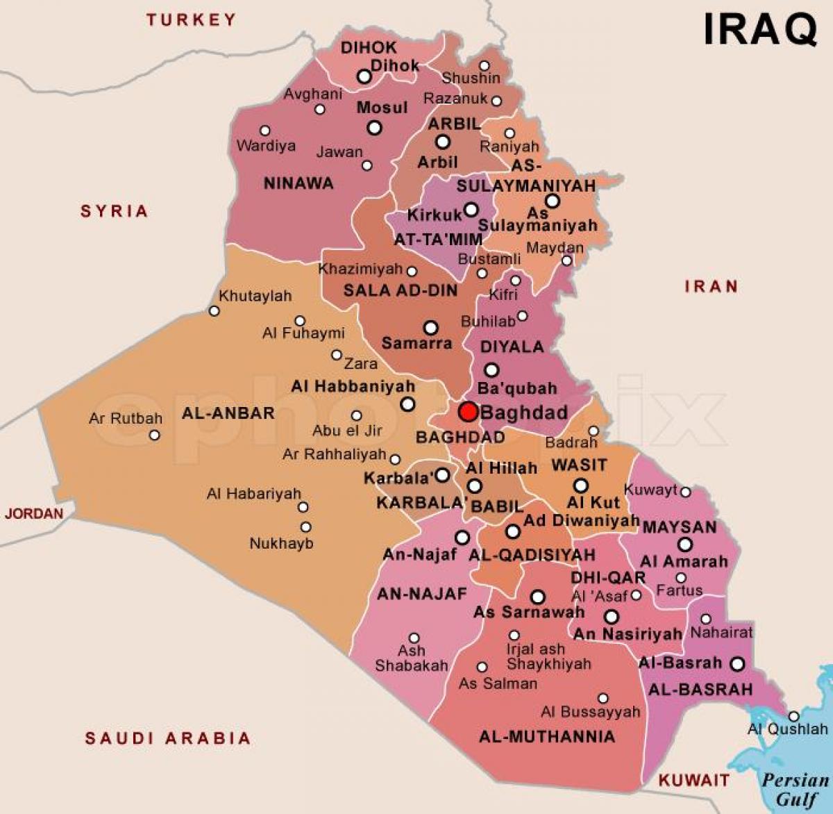 Mapa ng Iraq unidos