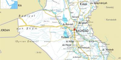 Mapa ng Iraq ilog