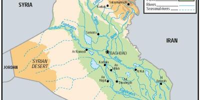 Mapa ng Iraq elevation